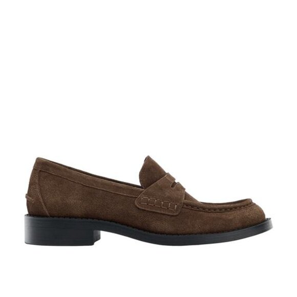 ZARA SPLIT LEATHER LOAFERS - Picture 4 of 8